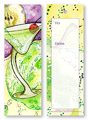 Colorful Cocktails Gift Tag Bookmark
