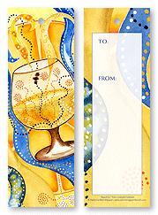 Colorful Cocktails Gift Tag Bookmark