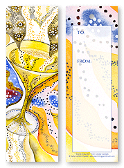 Colorful Cocktails Gift Tag Bookmark
