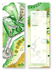 Colorful Cocktails Gift Tag Bookmark