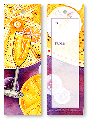 Colorful Cocktails Gift Tag Bookmark