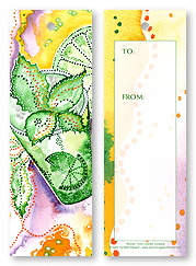 Colorful Cocktails Gift Tag Bookmark